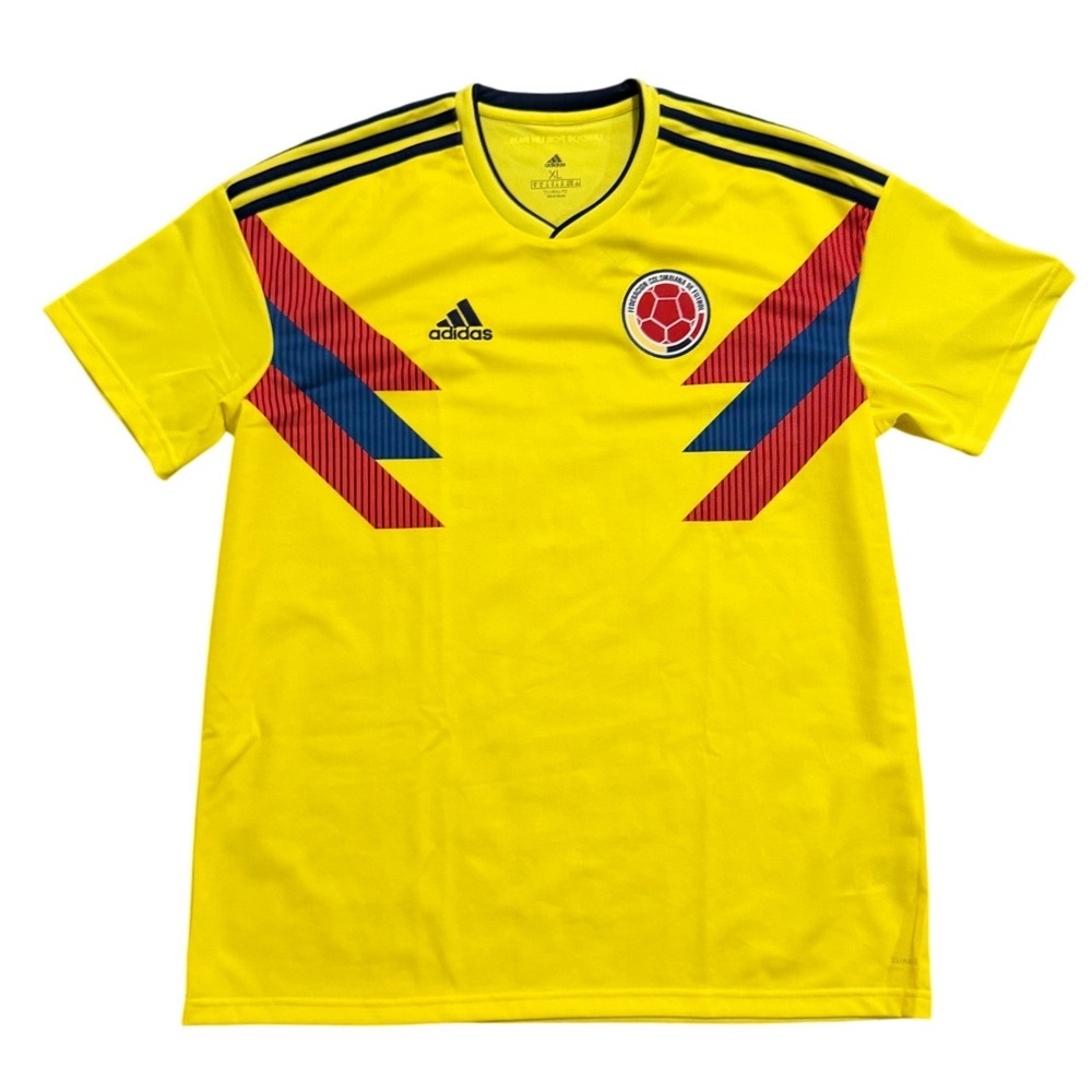 NWT Adidas Colombia National Team Soccer Jersey Mens XL Yellow Climalite CW1526
